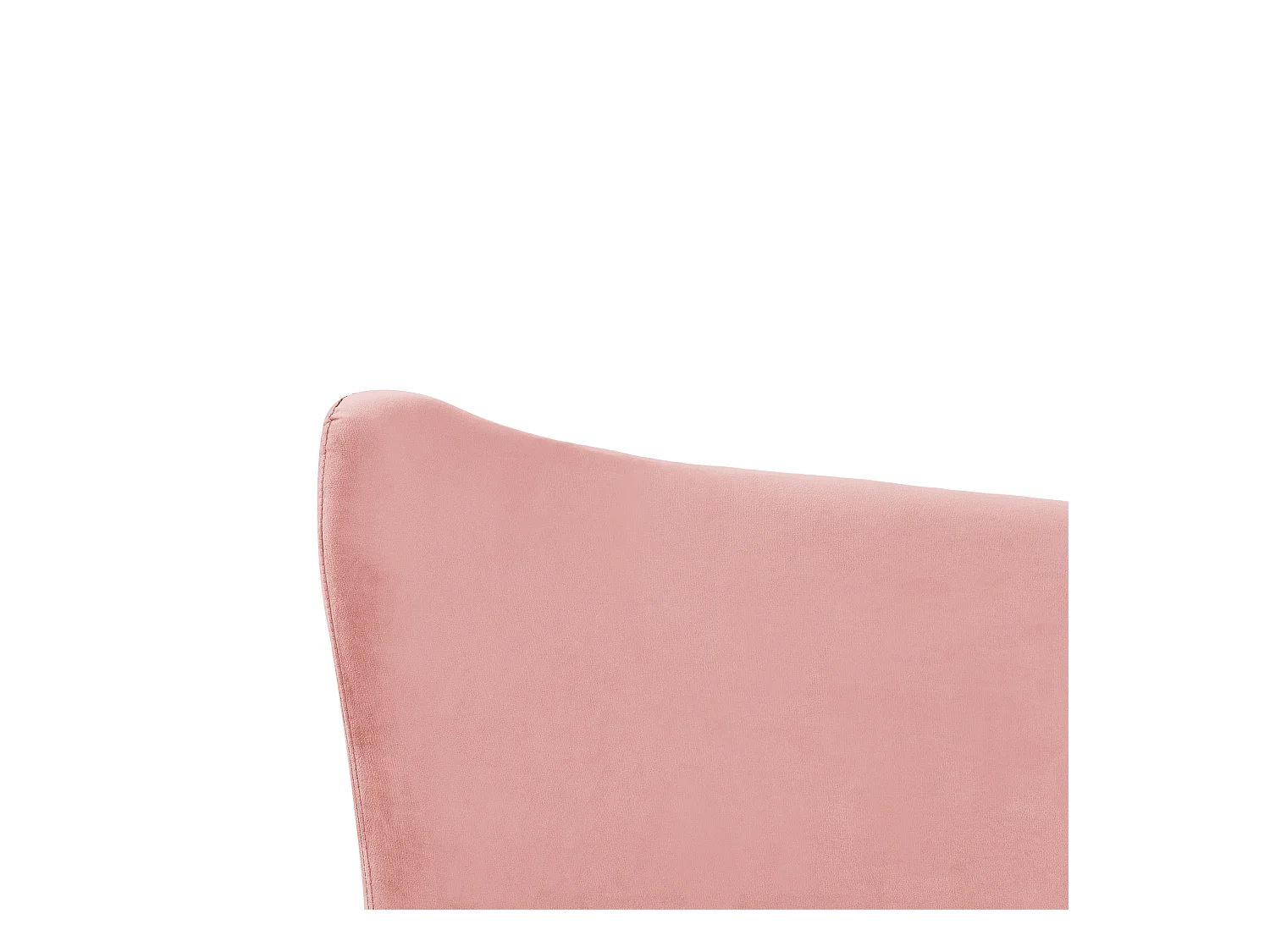 Lit avec sommier Velours CHALEIX 140 x 200 cm Rose pêche