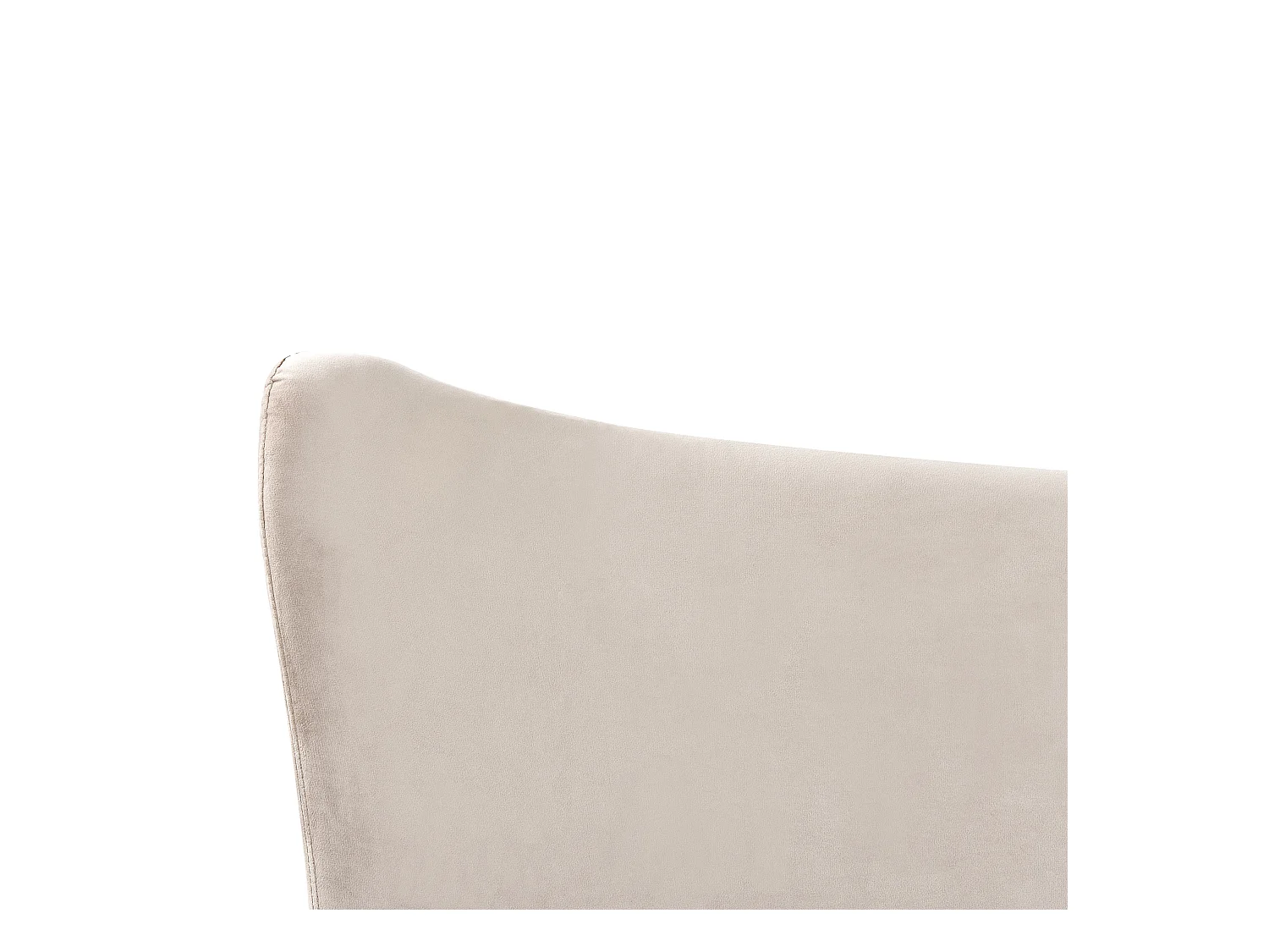 Lit avec sommier Velours CHALEIX 140 x 200 cm Taupe