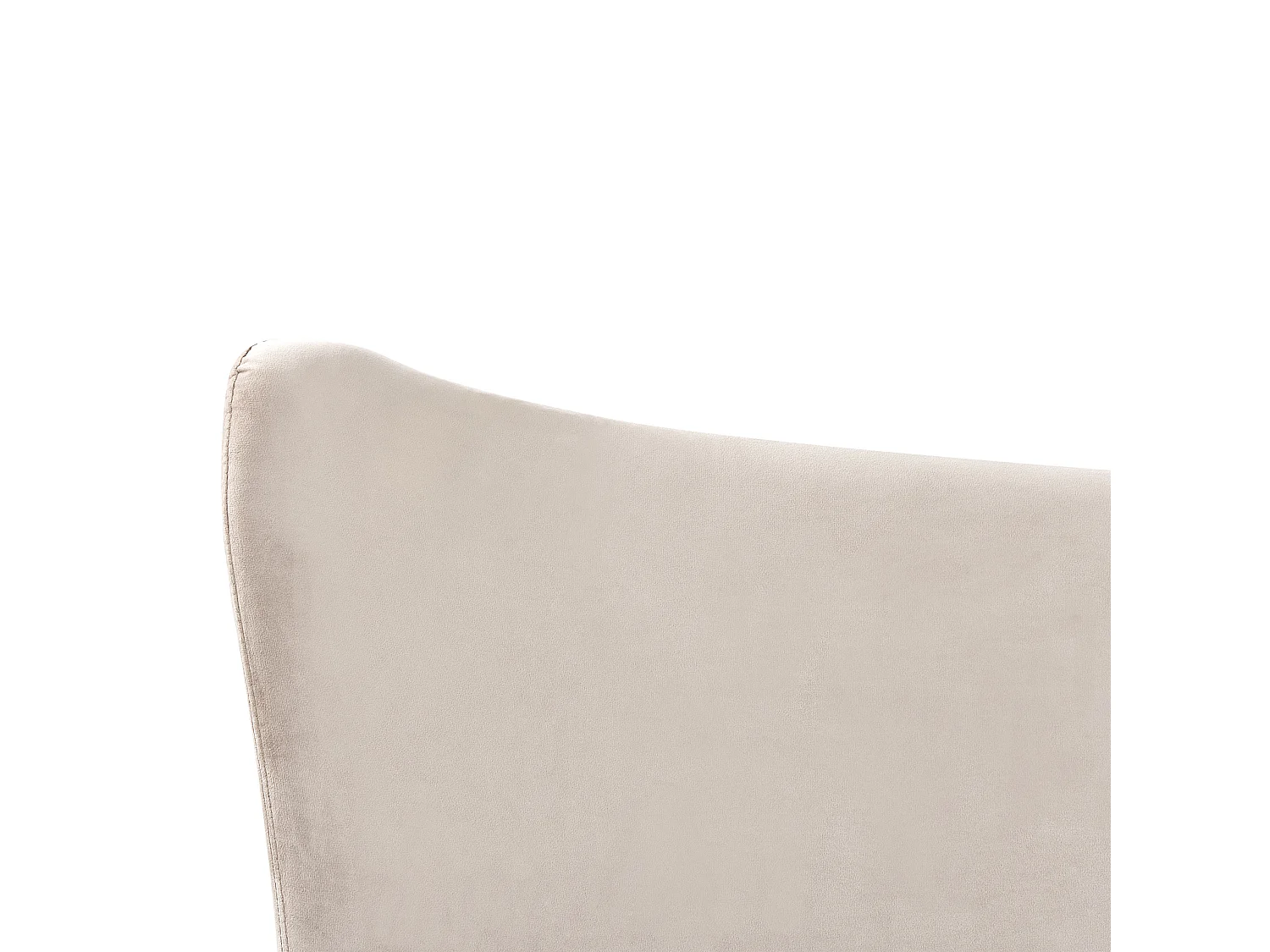 Cama Veludo CHALEIX 140 x 200 cm Taupe