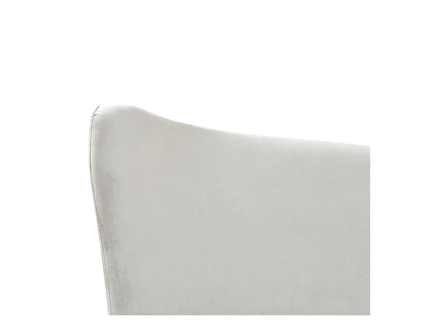 Lit avec sommier Velours CHALEIX 160 x 200 cm Gris clair