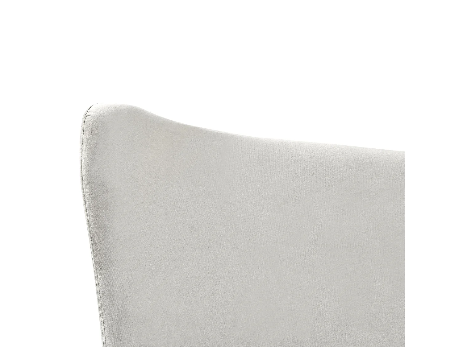 Lit avec sommier Velours CHALEIX 160 x 200 cm Gris clair