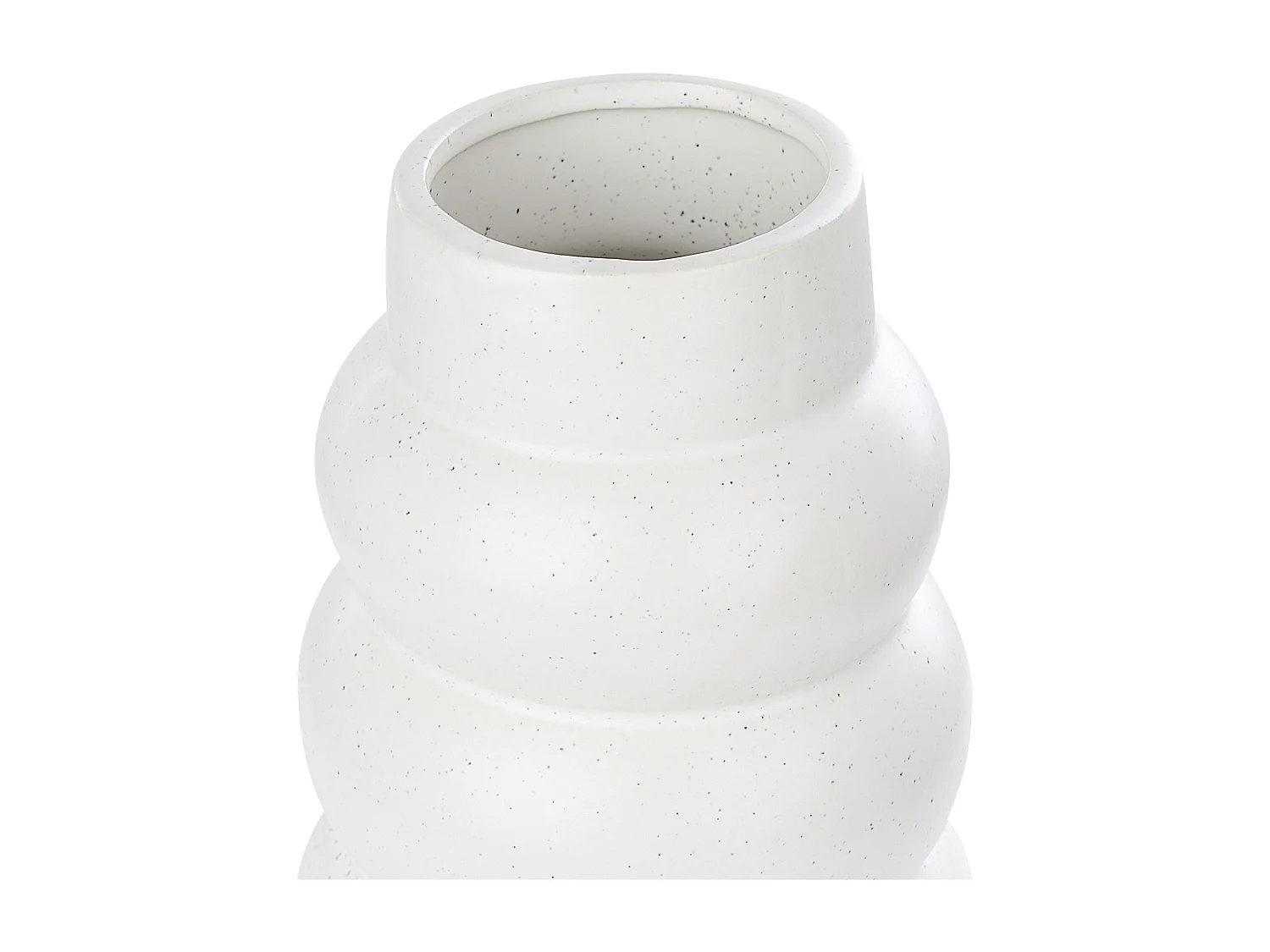 Vase à fleurs PIREAS Grès 22 cm Blanc