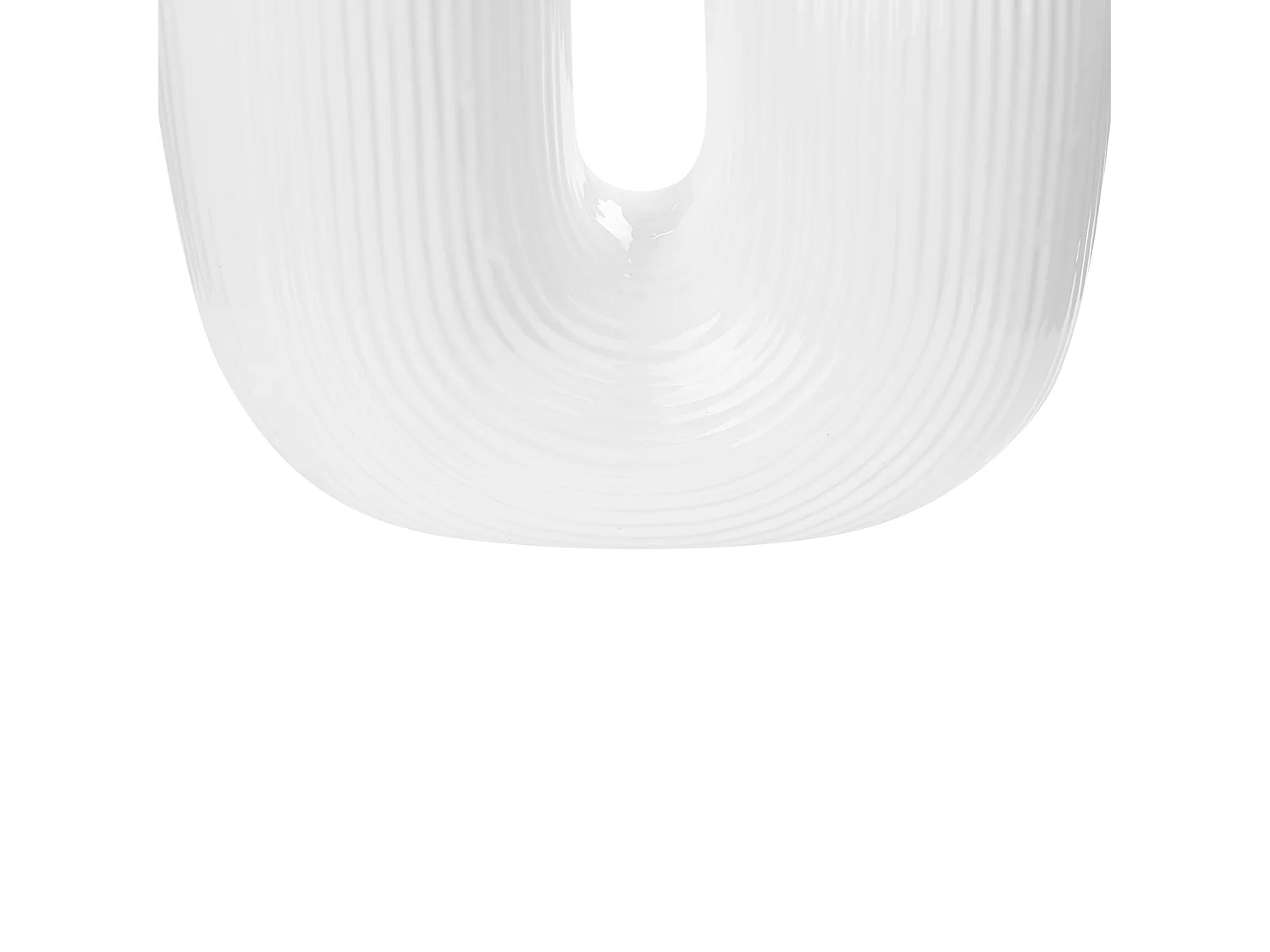 Jarrón para flores MITILINI Gres 23 cm Blanco