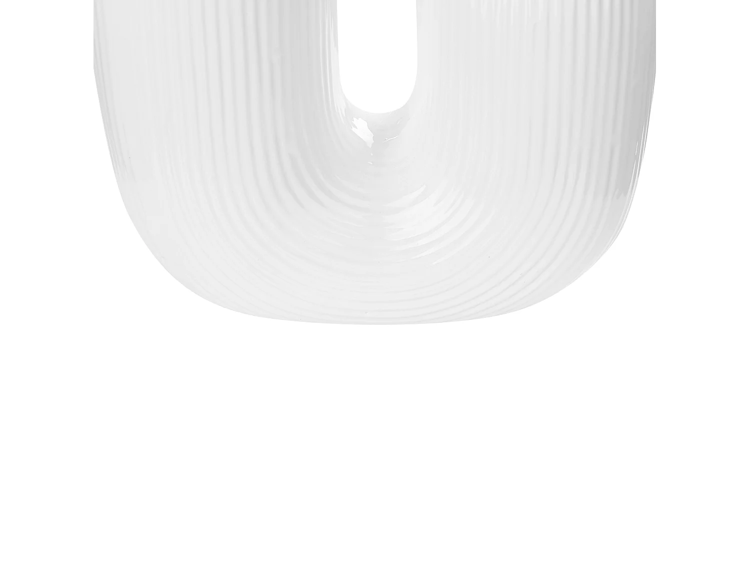 Vase à fleurs MITILINI Grès 23 cm Blanc