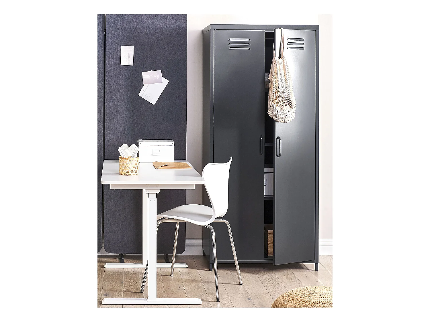 Meuble de rangement VARNA Métal Noir