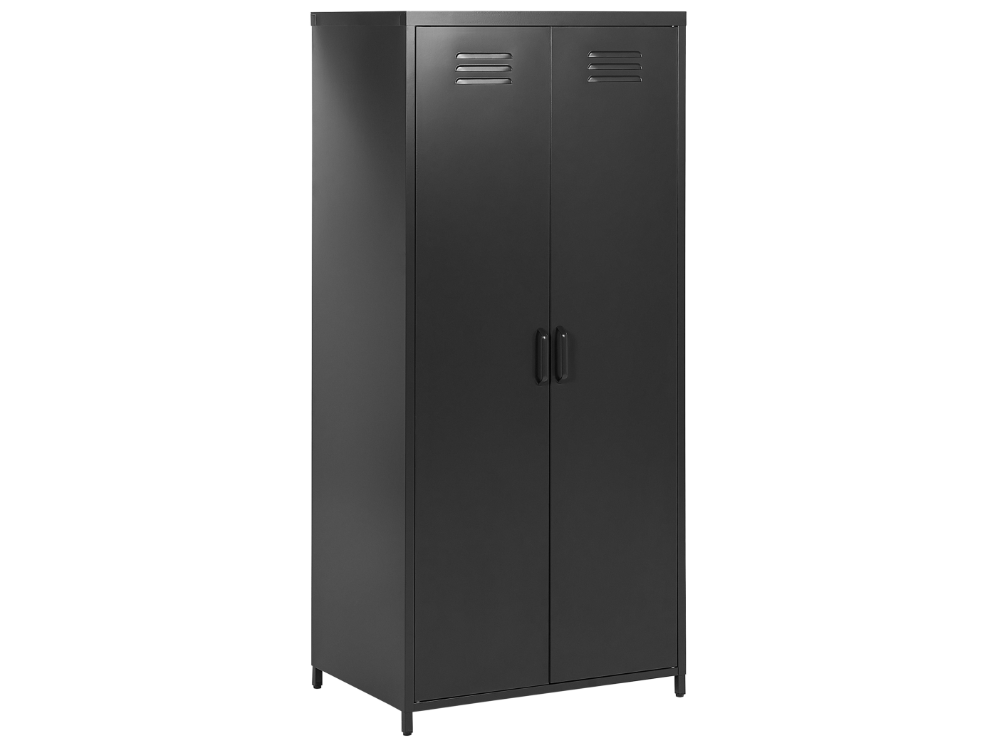 Armoire En Métal Noir à 2 Portes Varna 