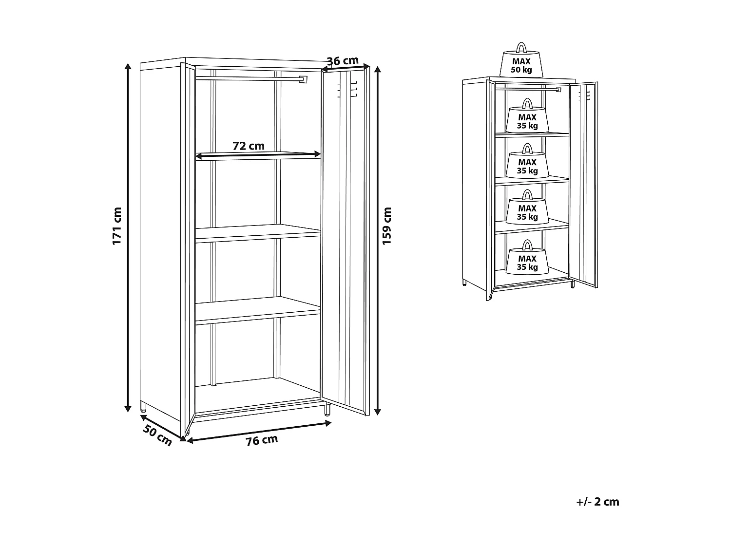 Armadietto da ufficio VARNA Metallo Nero
