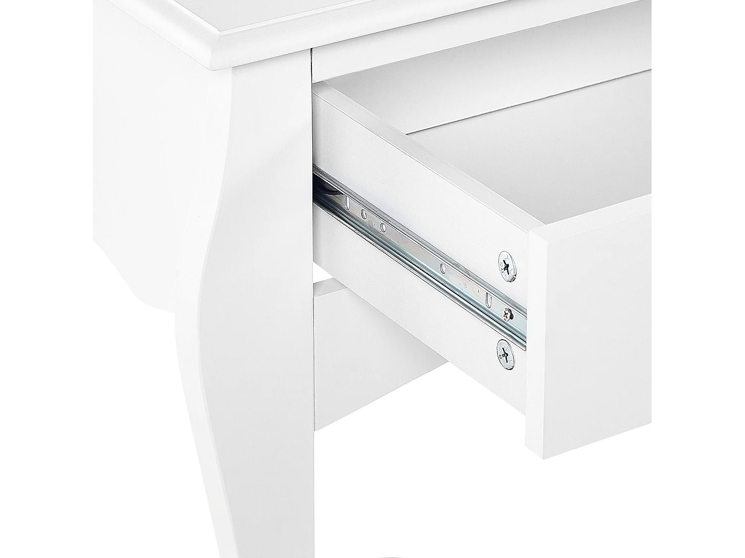 Konsolentisch weiß 100x75x35 cm 2 Schubladen edel rustikal Landhausstil Klawock