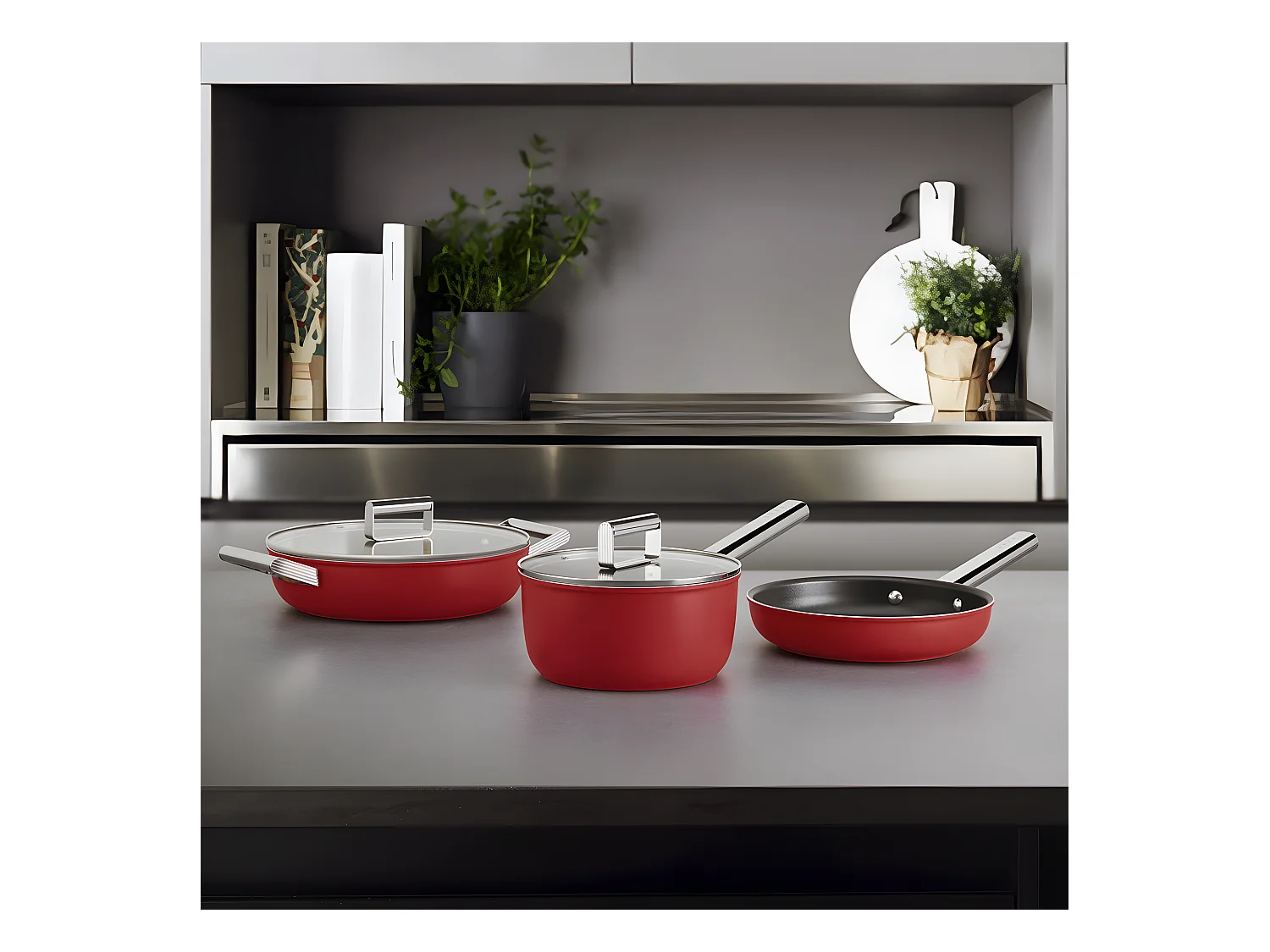 Casserole années 50 20 cm Rouge