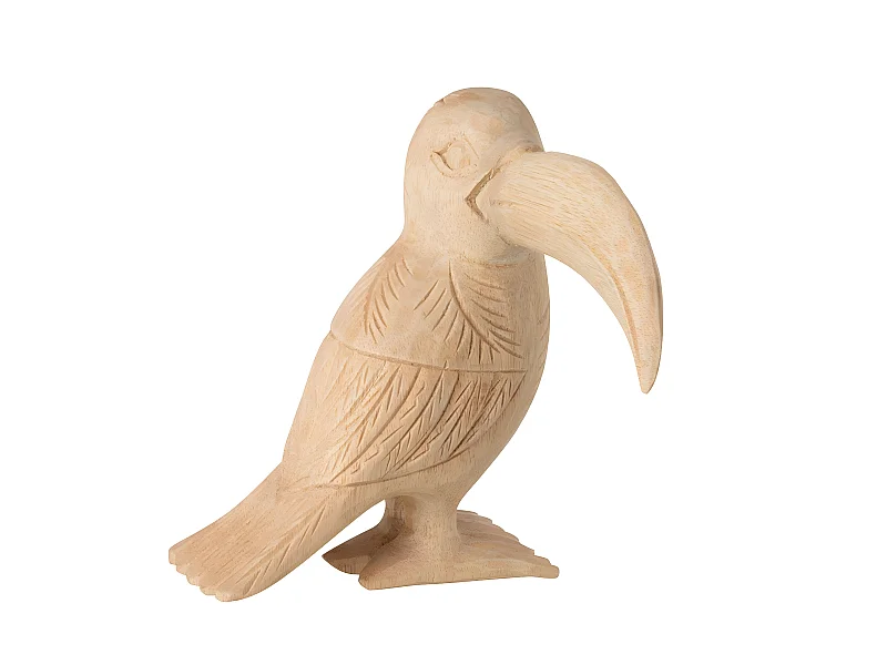 Figurine Toucan en Bois Albasia