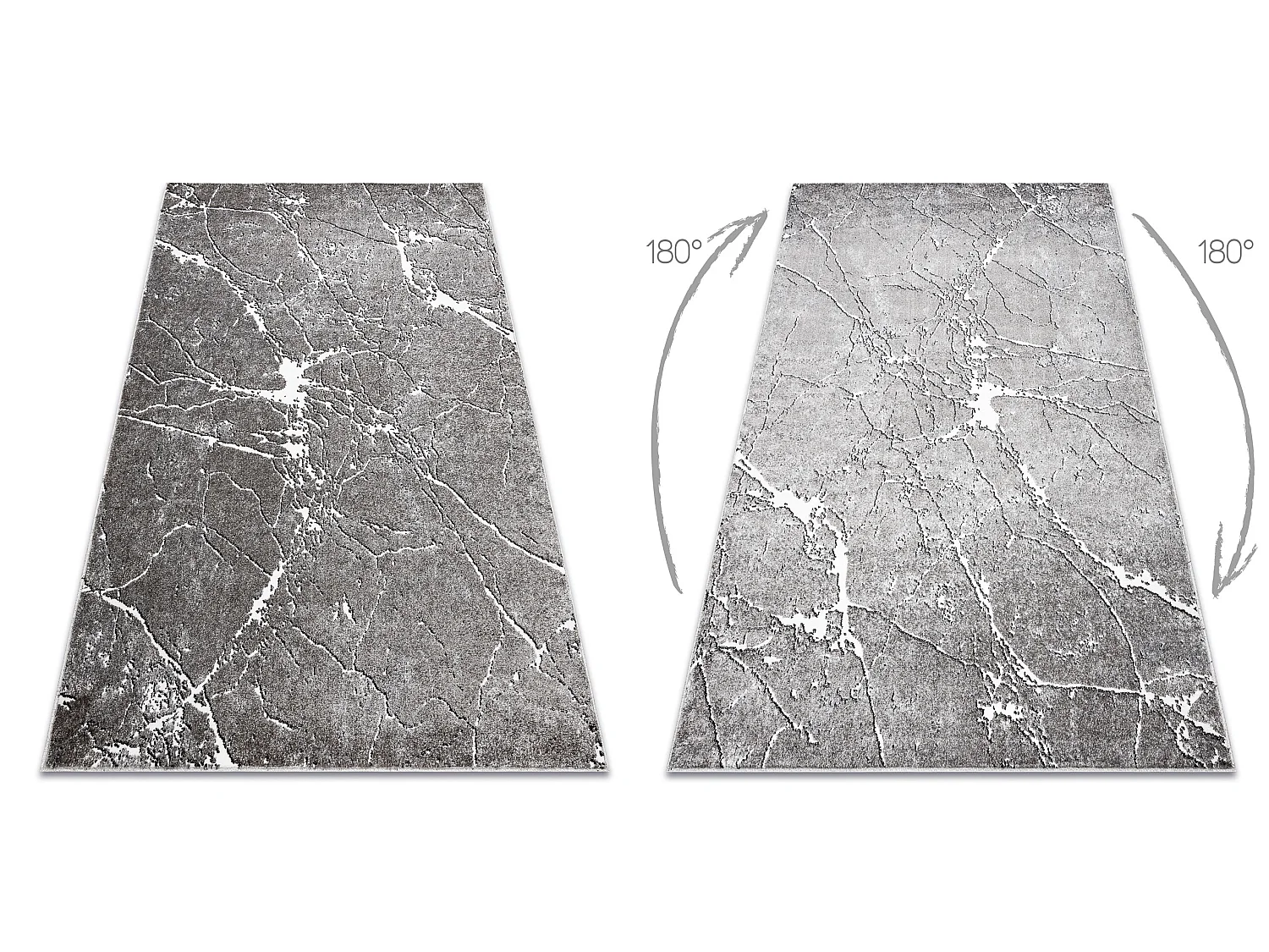 Tapijt MATEO 8036/644 Modern marmer - structureel grijs 200x290 cm