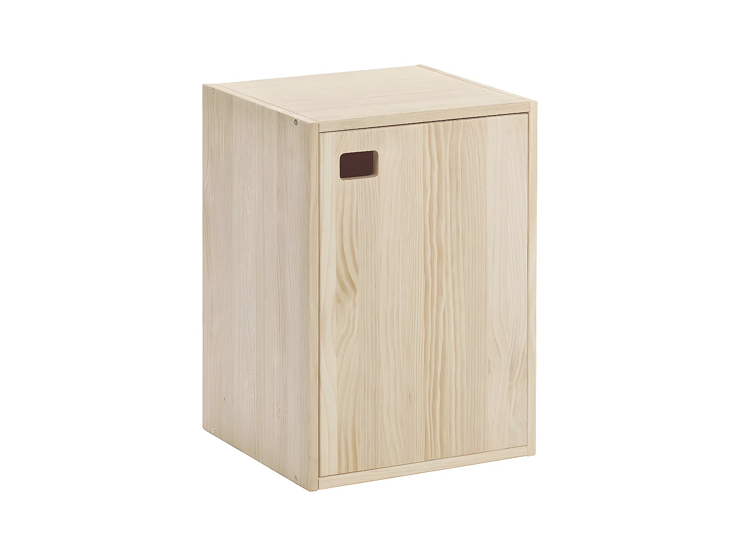 Schrank aus Rohkiefernholz mit 1 Tür und 2 Fächern "Dinamic"