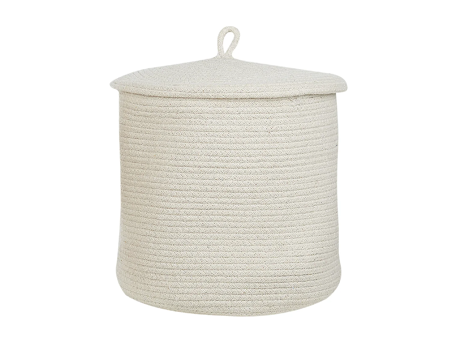 Conjunto de 2 cestos SILOPI Algodão Branco creme