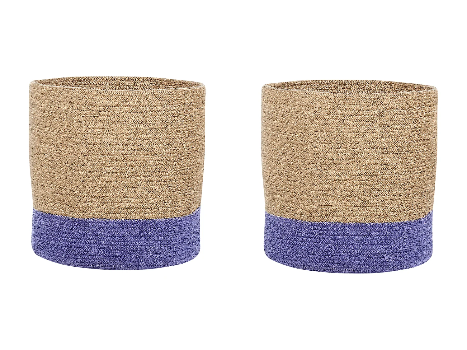 Lot de 2 paniers BULANIK Jute Violet