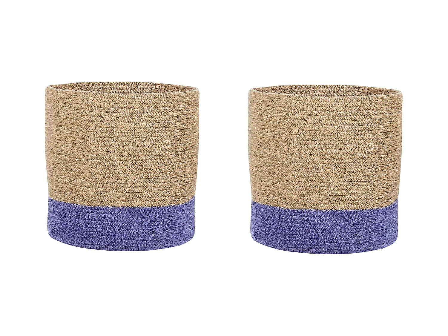 Lot de 2 paniers BULANIK Jute Violet