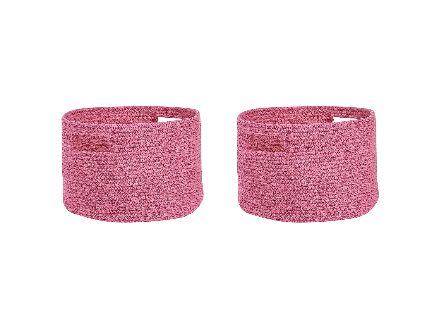 Lot de 2 paniers CHINIOT Coton Rose fushia