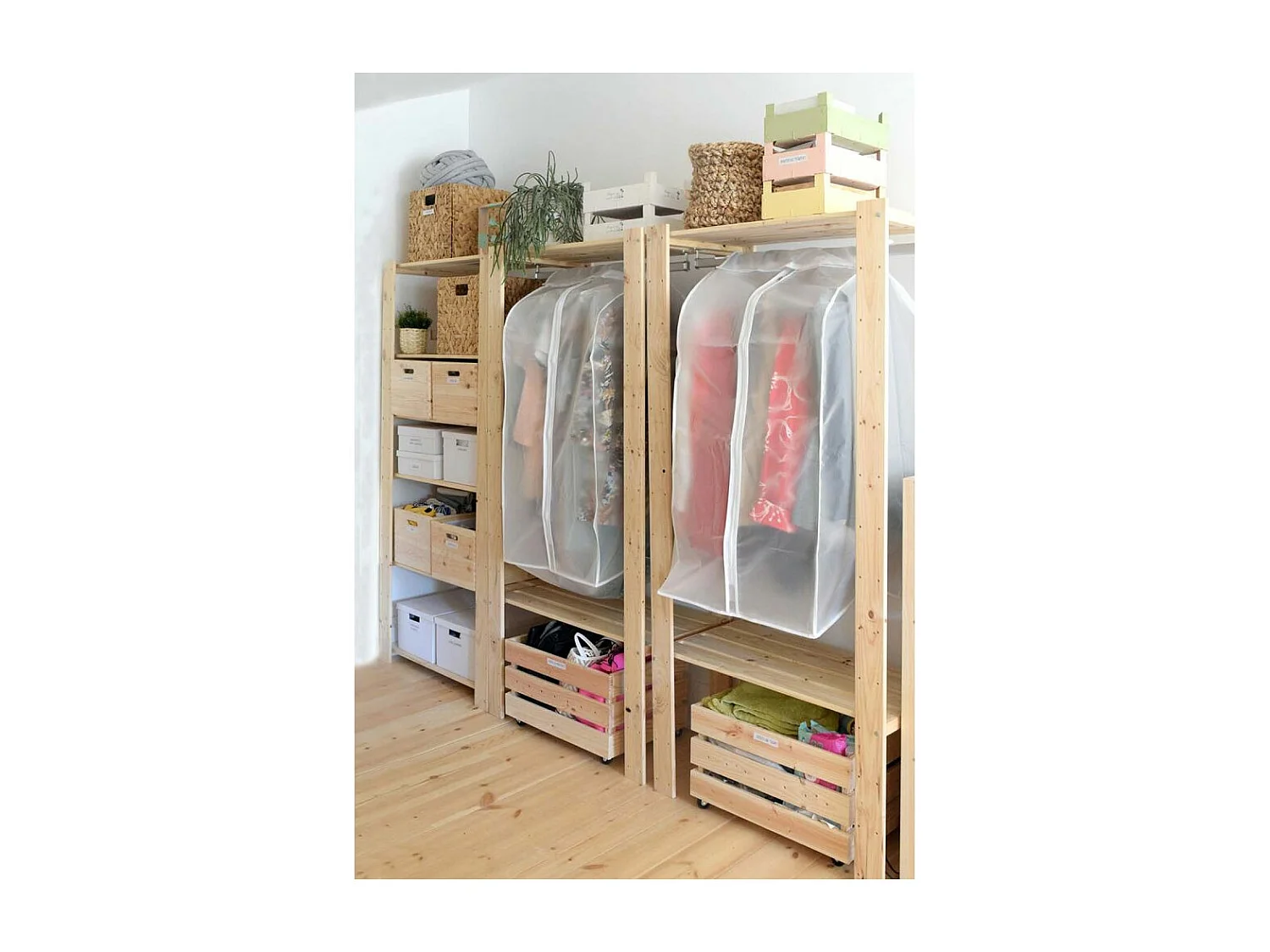 Caisse en Pin Massif Empilable - L51,2 x H28 cm