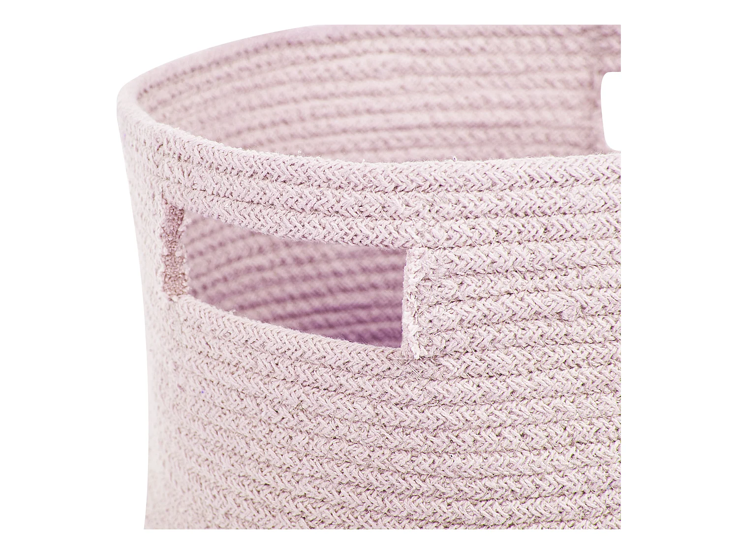 Aufbewahrungskörbe aus Baumwolle rosa ⌀ 30 cm rund Boho Stil 2er Set Chiniot