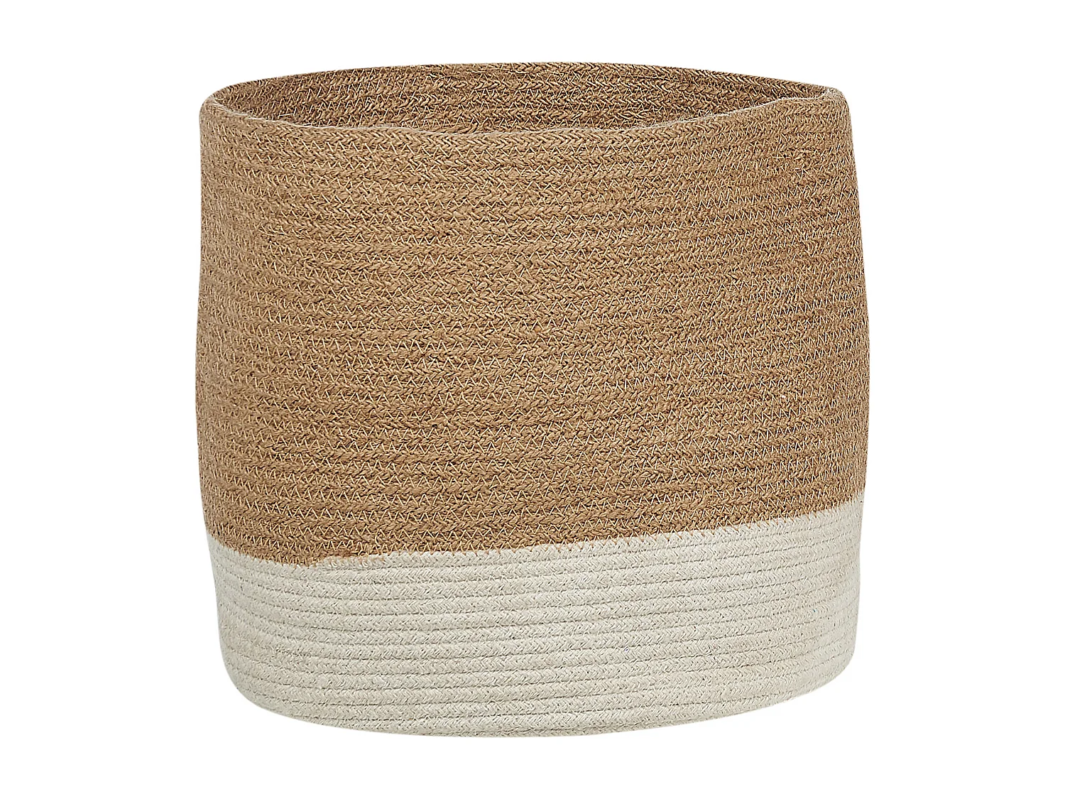 Lot de 2 paniers BULANIK Jute Blanc