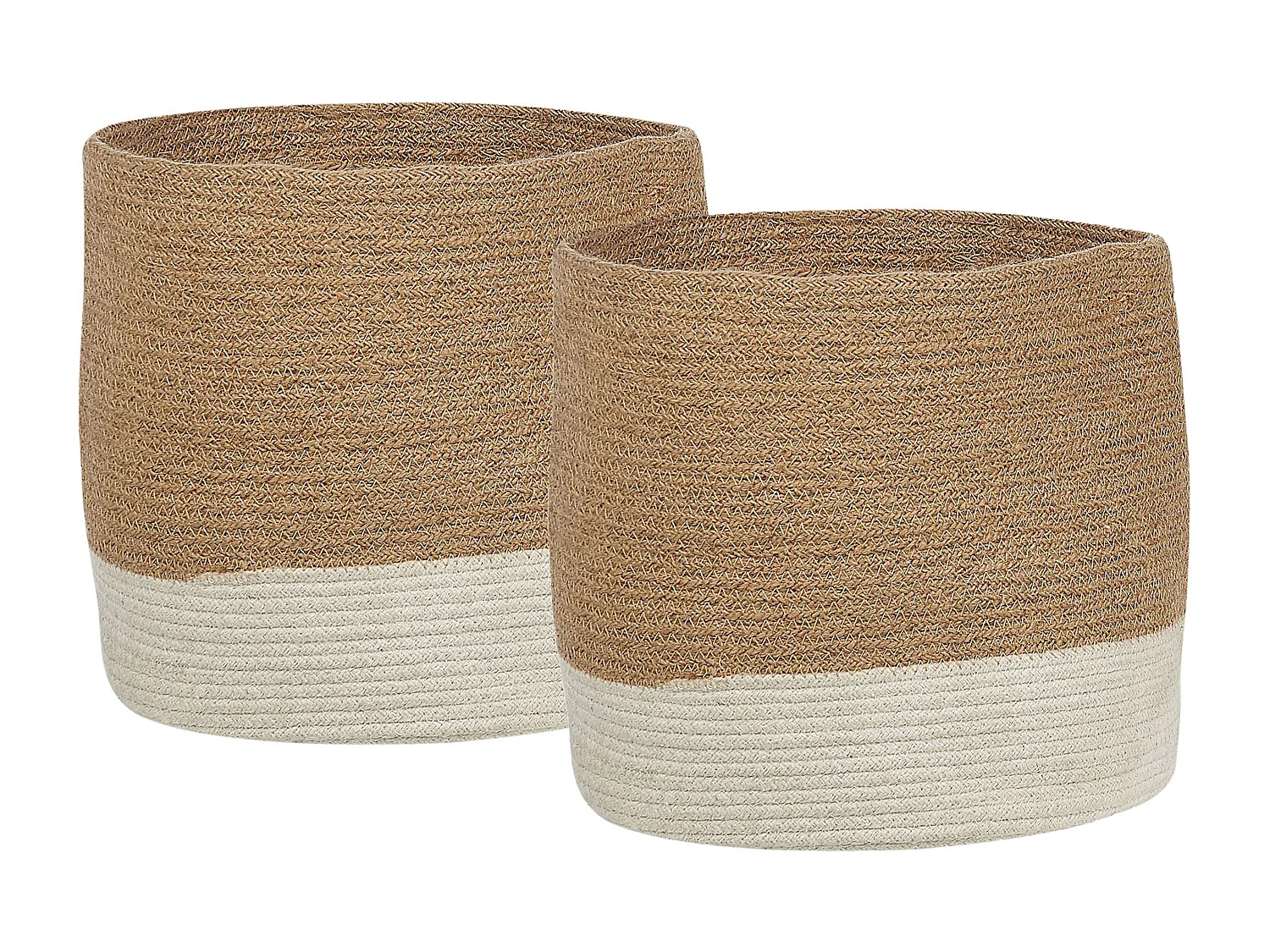 Set van 2 manden BULANIK Jute Wit