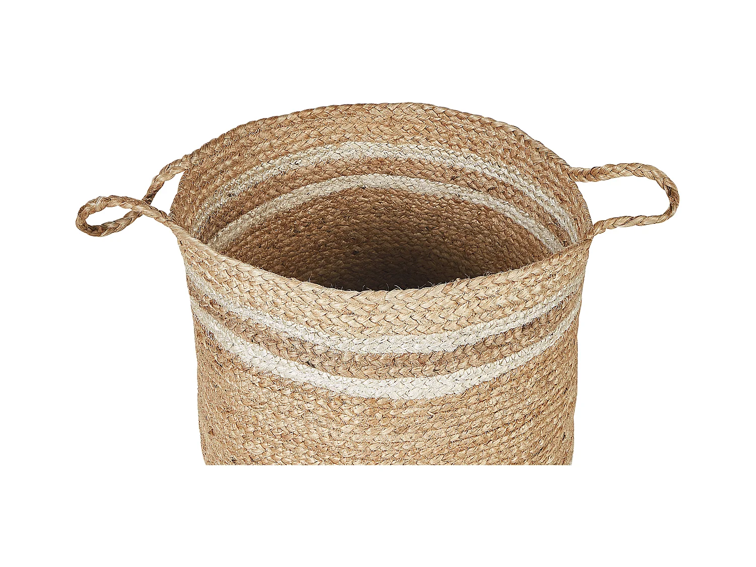 Conjunto de 3 cestos ZHOB Juta Natural