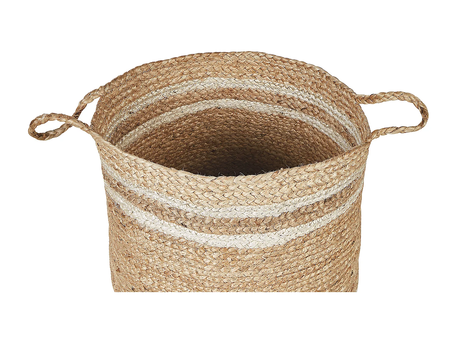 Conjunto de 3 cestos ZHOB Juta Natural