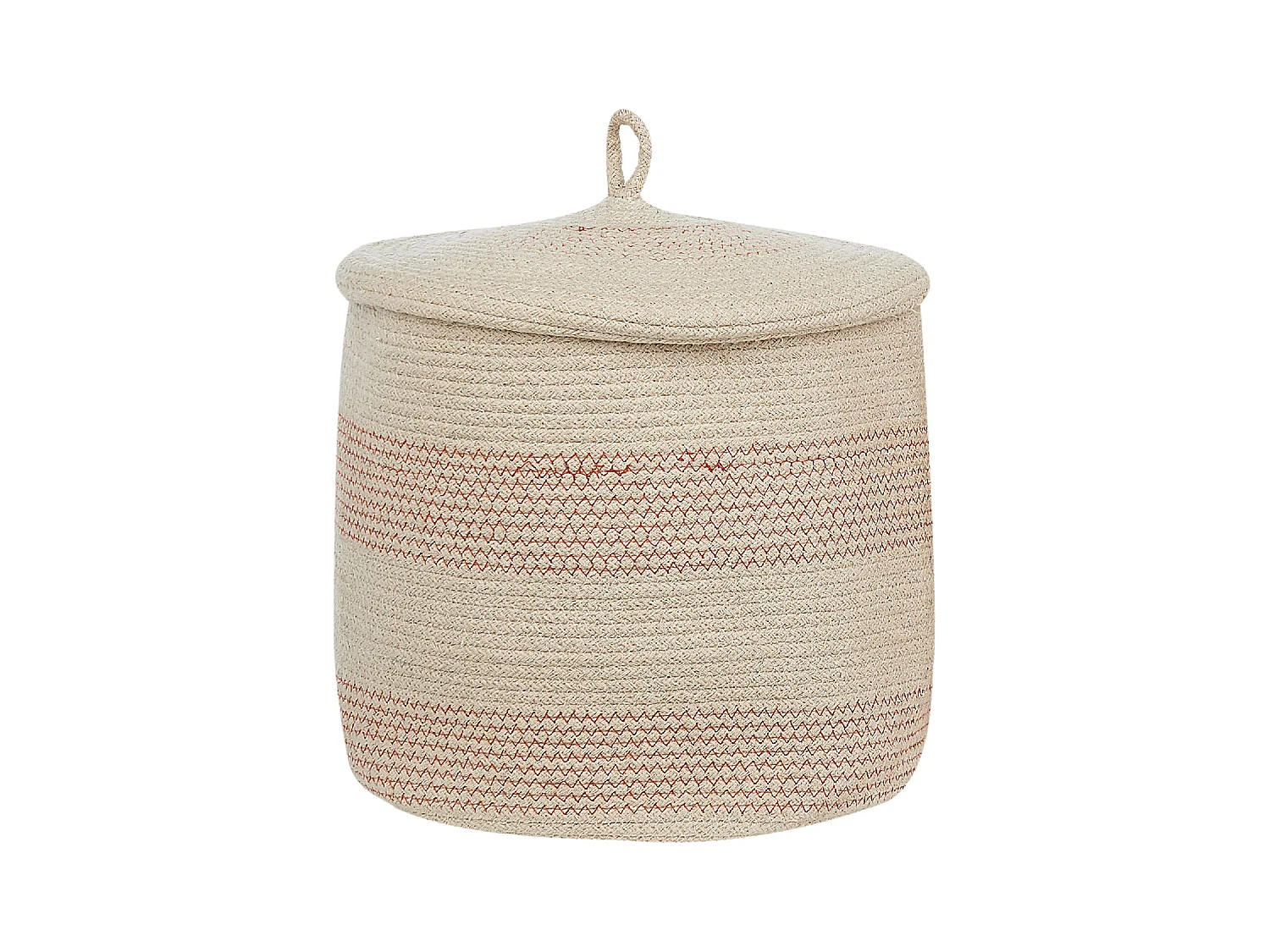 Lot de 2 paniers SILOPI Coton Beige clair