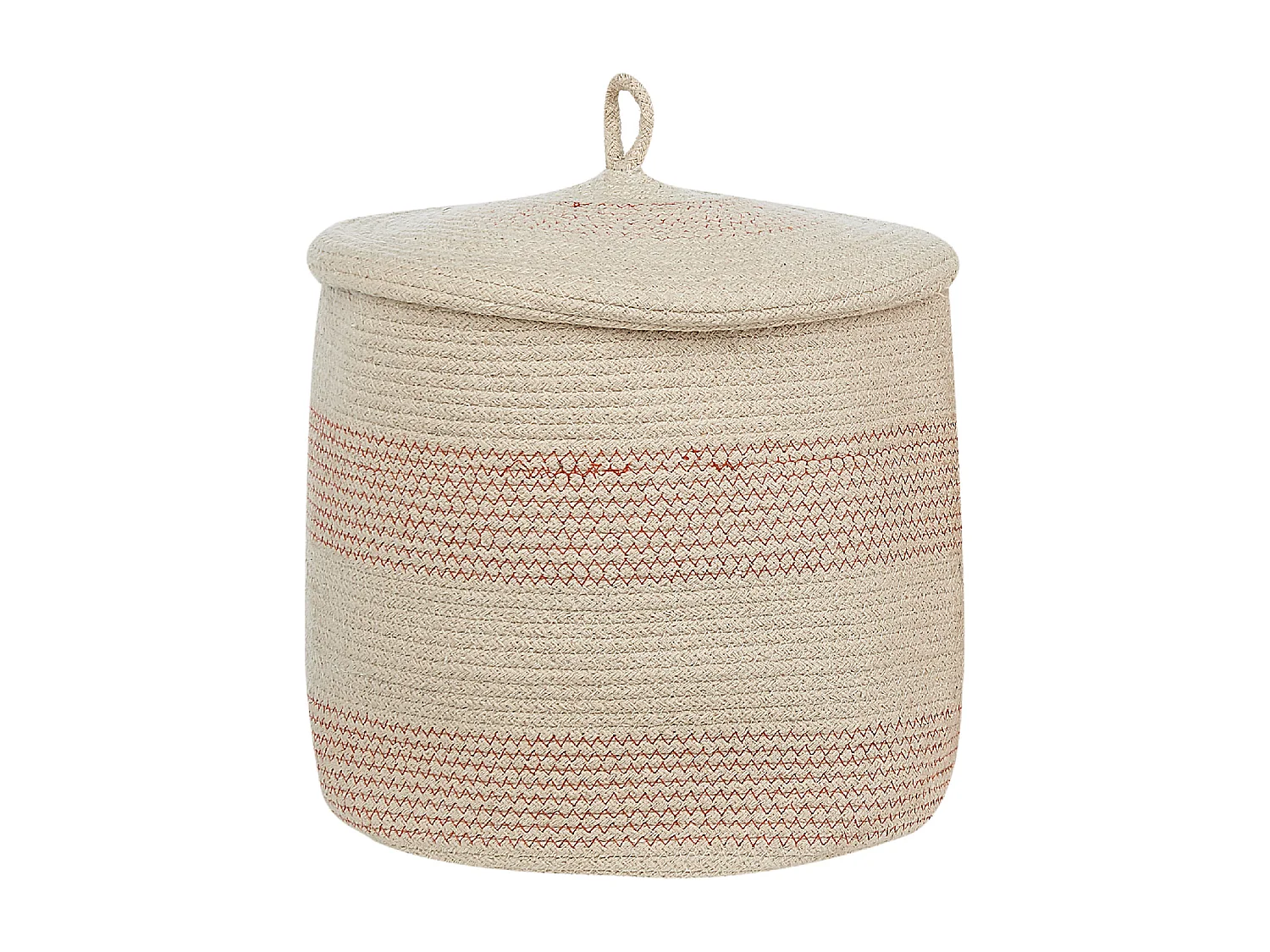 Lot de 2 paniers SILOPI Coton Beige clair