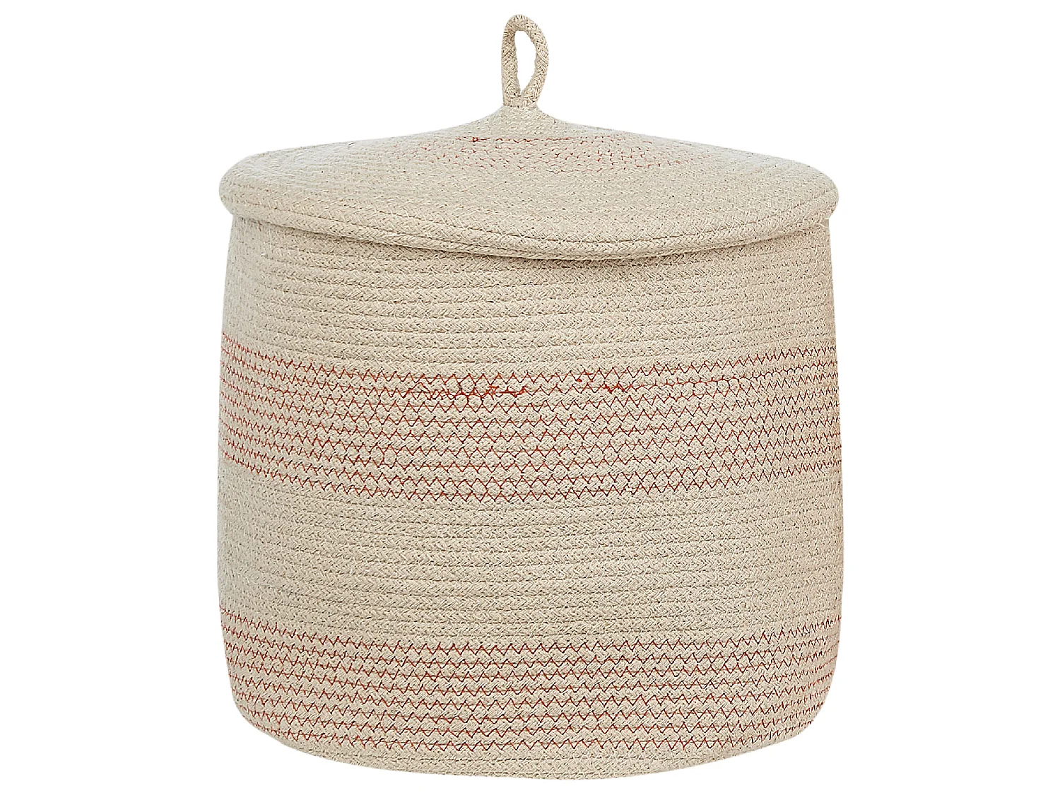 Set of 2 Baskets SILOPI Cotton Light Beige
