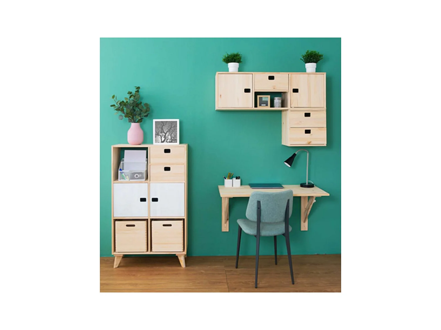 Cube en pin massif - L30 x H30 cm