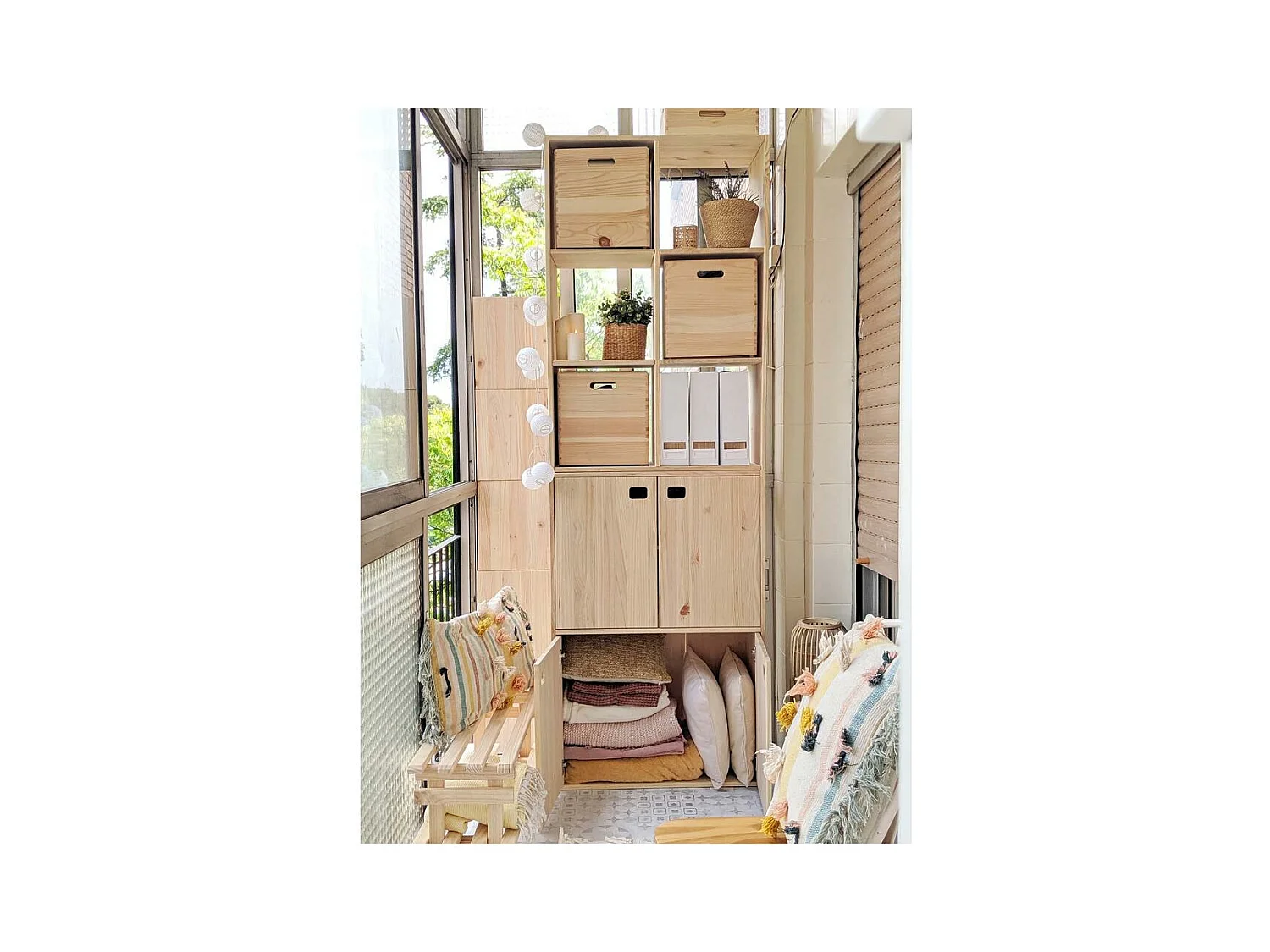 Cube en pin massif - L30 x H30 cm