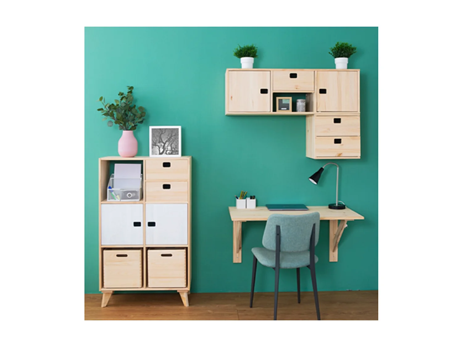 Cube en pin massif - L30 x H30 cm