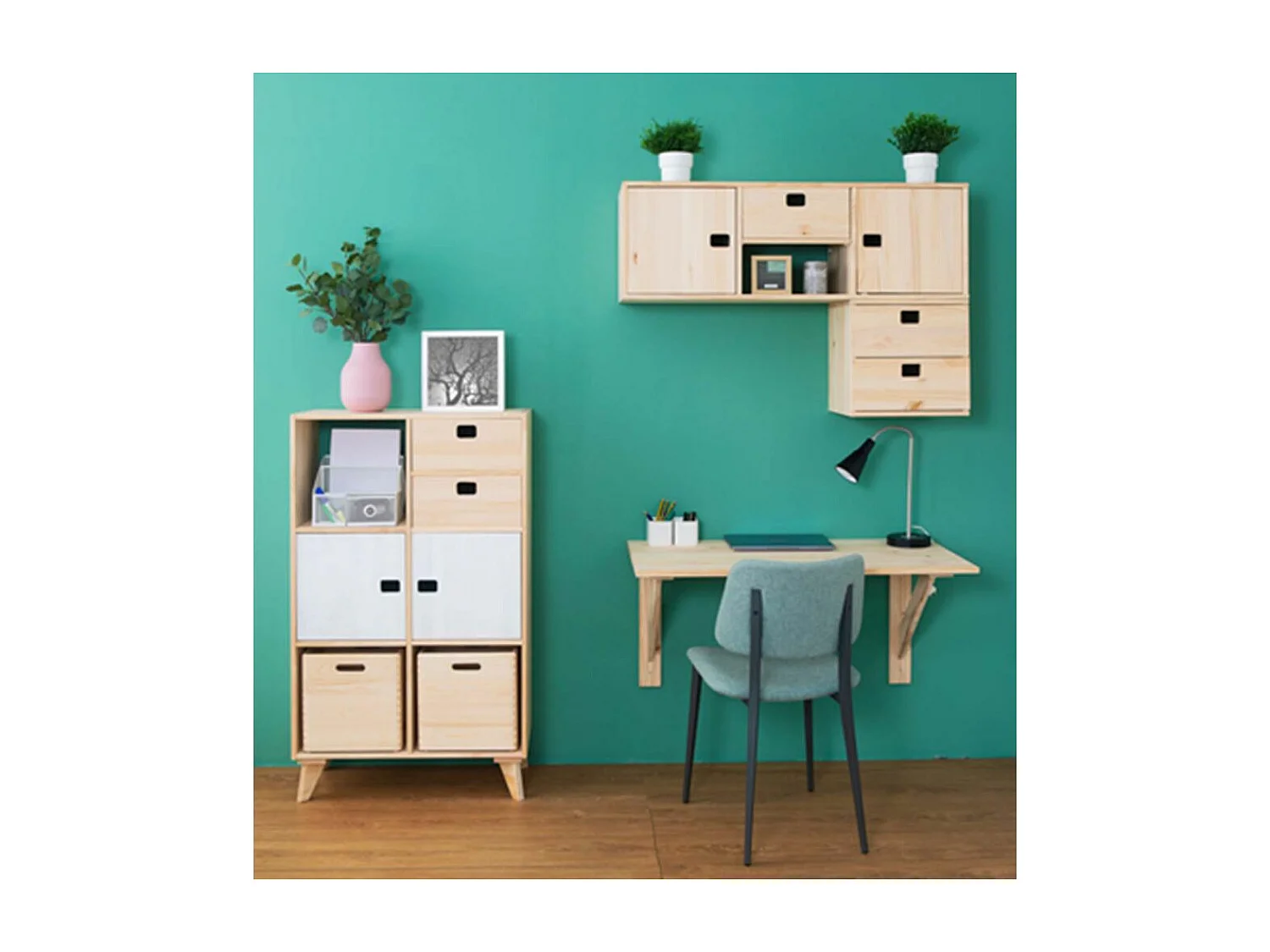 Cube en pin massif - L30 x H30 cm