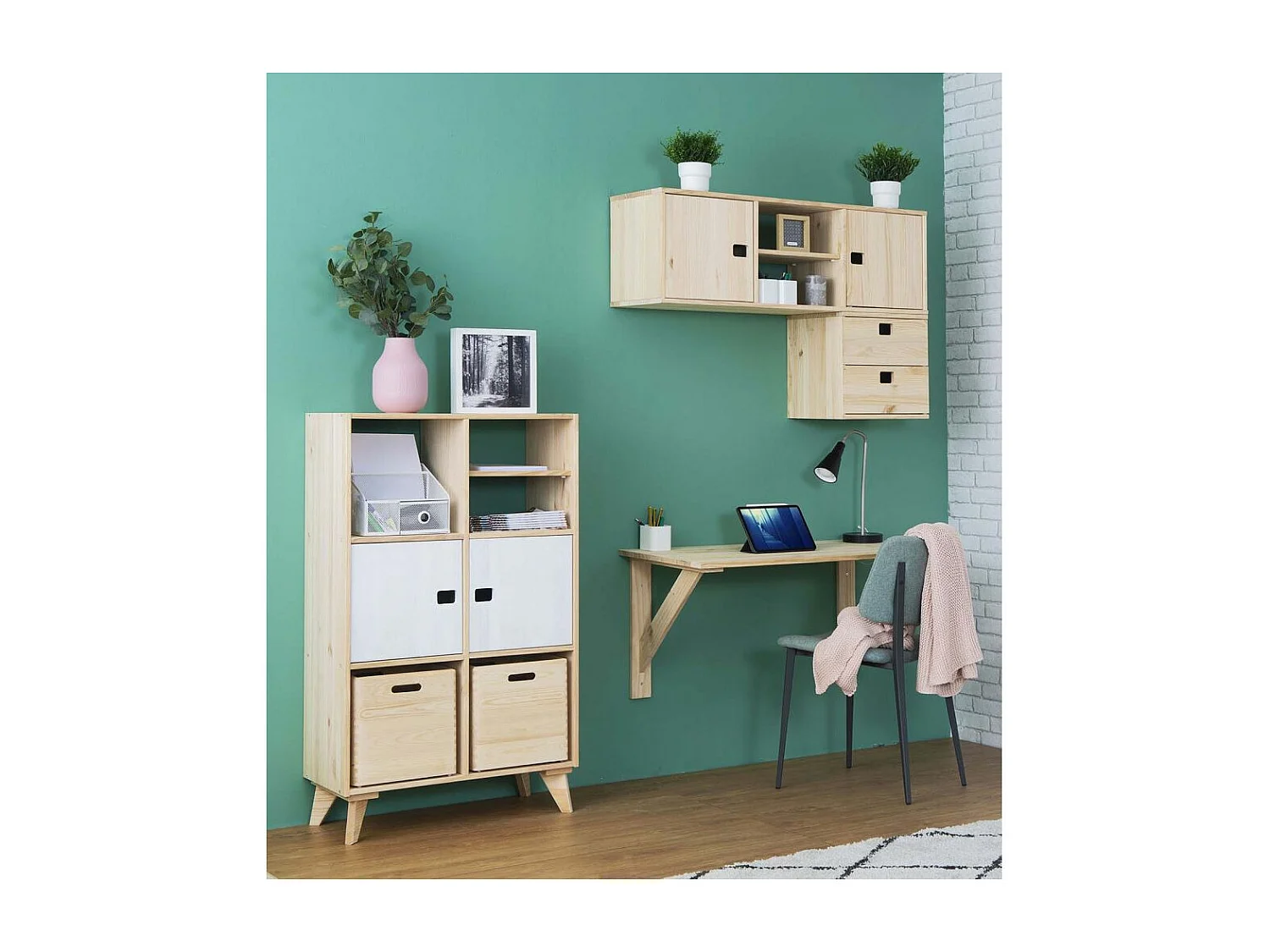 Cube en pin massif - L30 x H30 cm