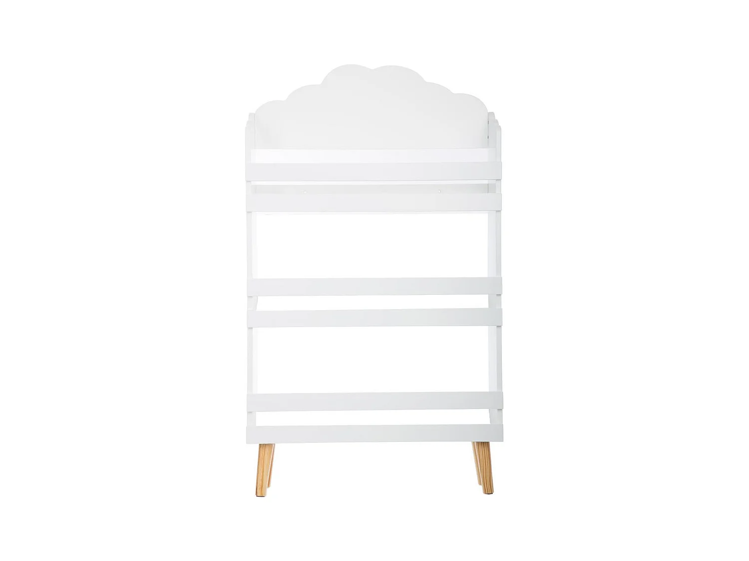 Libreria MDF bianca 100x58x18cm