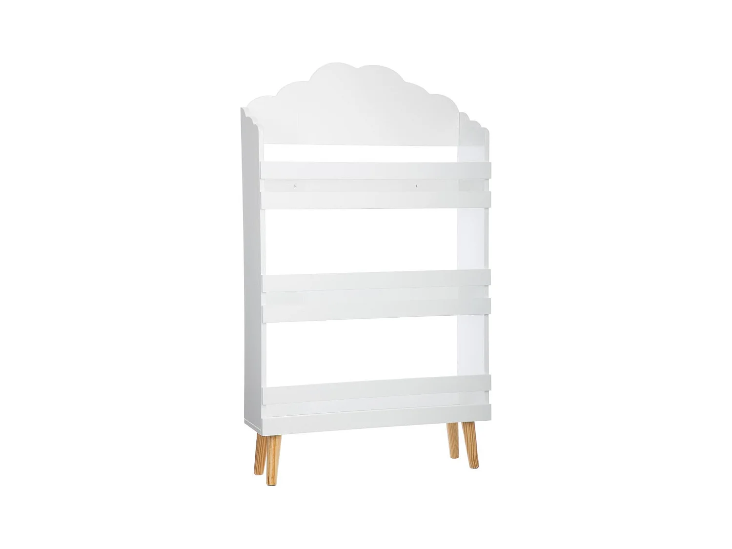Bibliothèque Enfant Nuage blanc 3 étagères