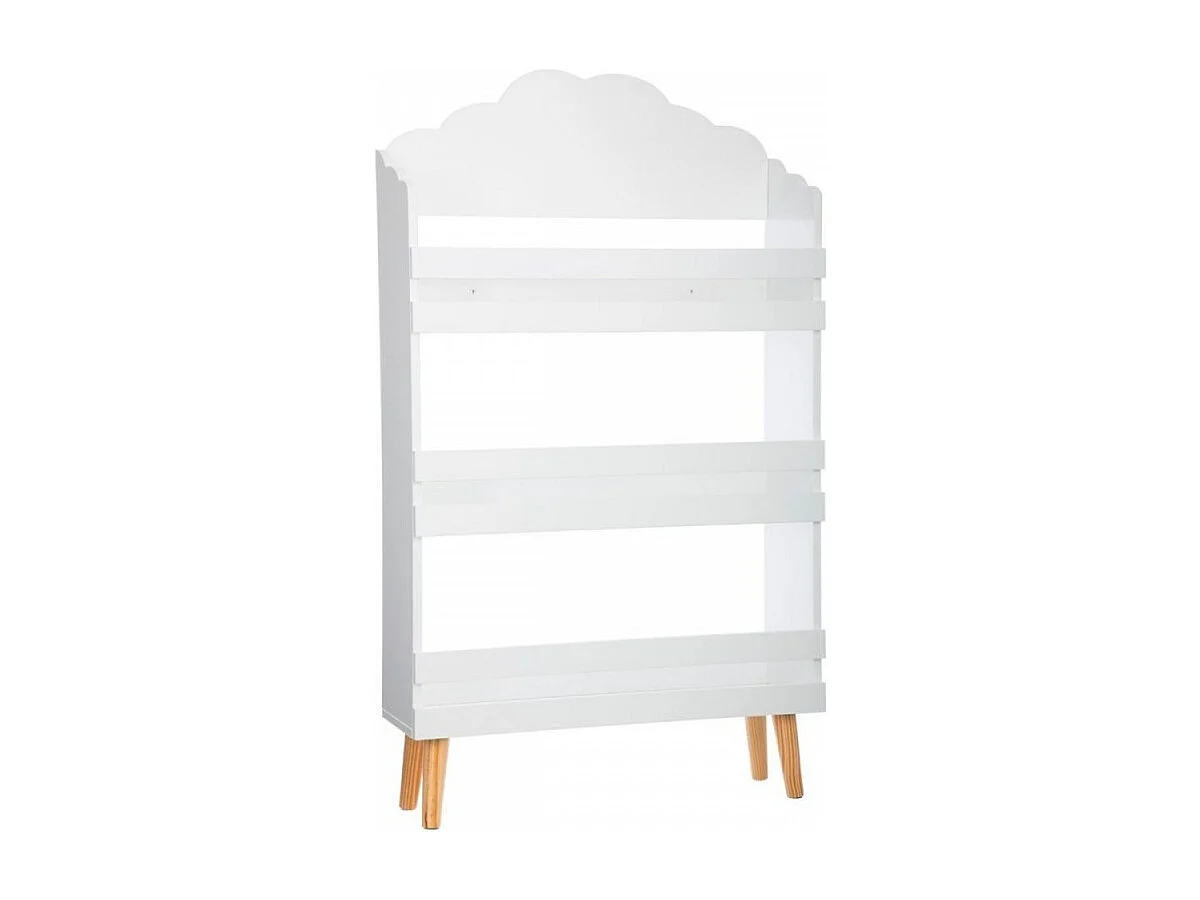 Bibliothèque Enfant Nuage blanc 3 étagères