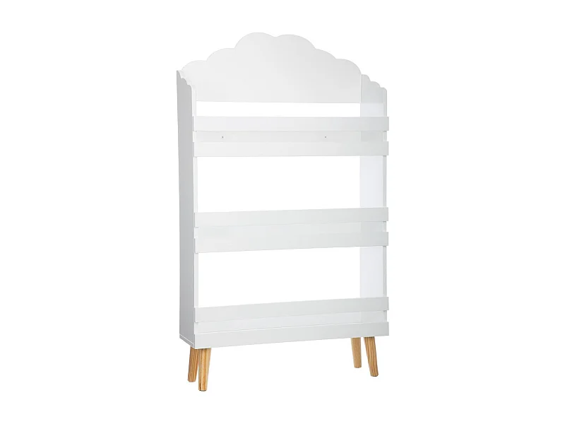 Estante em MDF branco 100x58x18cm