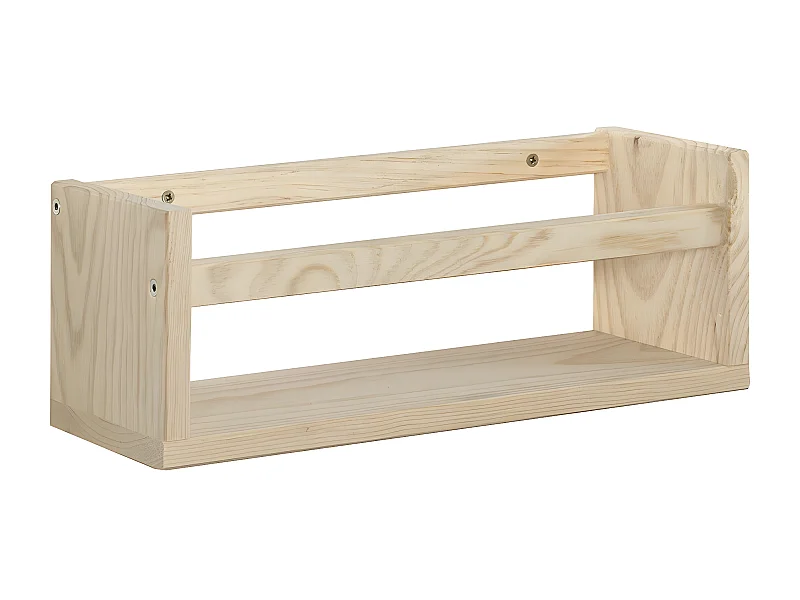 Regalfach mit Mittelstange aus Kiefernholz "Kit Line"