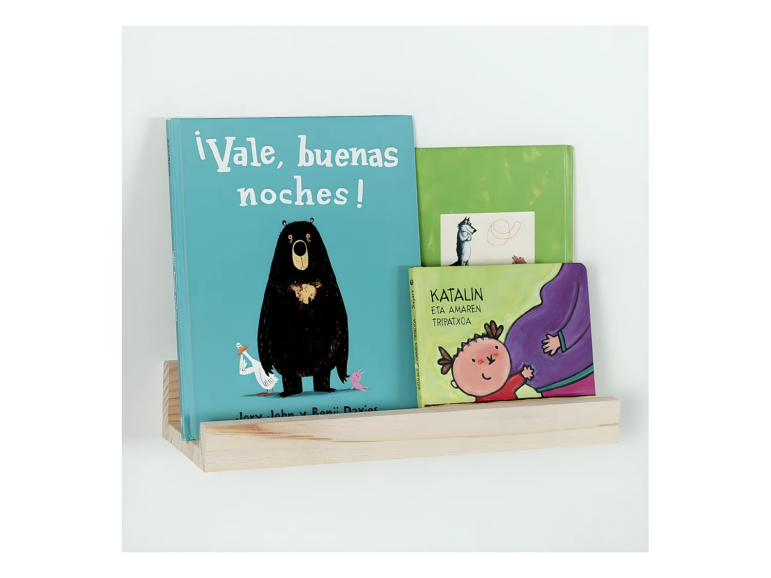 Etagère murale en pin massif - L40 x H7 cm