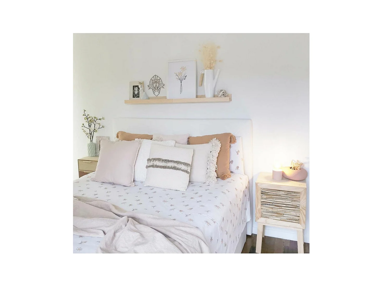 Etagère murale en pin massif - L40 x H7 cm