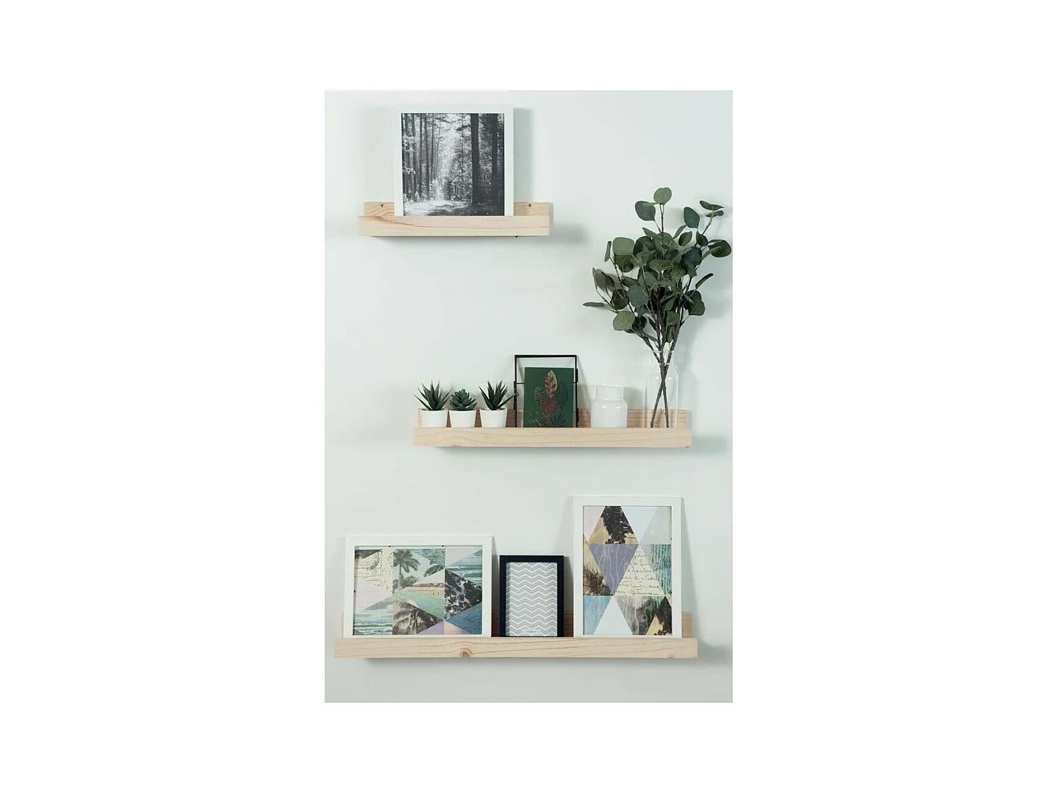 Etagère murale en pin massif - L40 x H7 cm