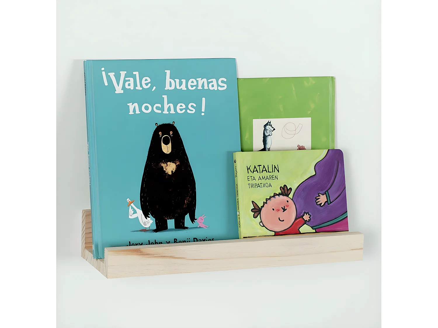 Etagère murale en pin massif - L40 x H7 cm