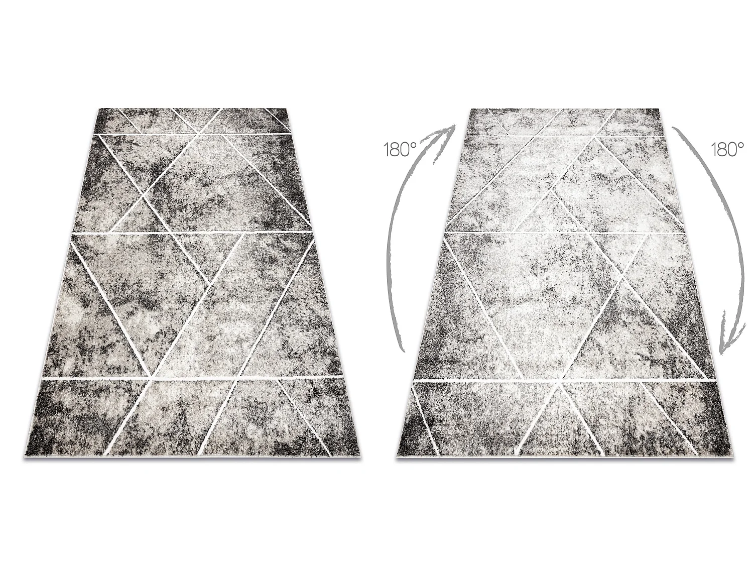 Tapijt MATEO 8031/644 Modern, geometrisch, driehoeken - structureel gr 120x170 cm