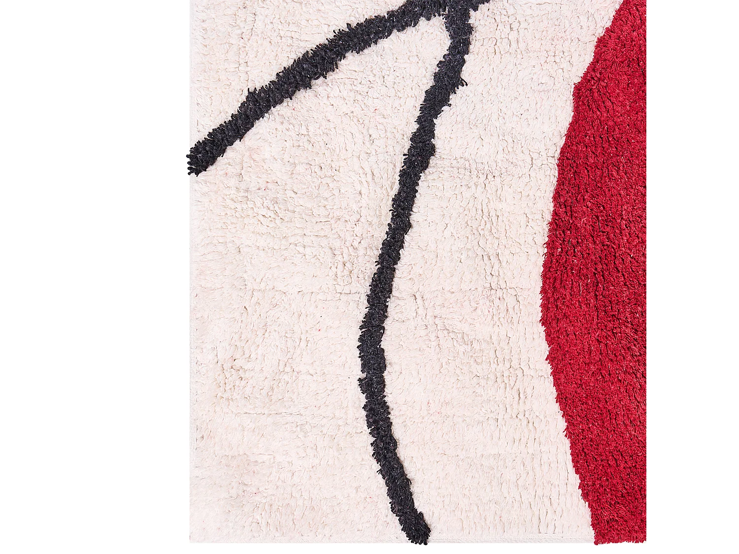 Tapis BOLAT Beige 140 x 200 cm Coton