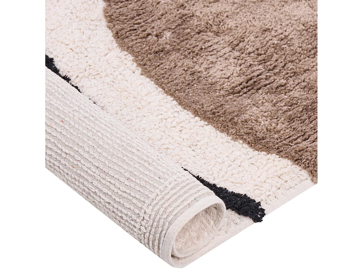 Tapis BOLAT Beige 140 x 200 cm Coton