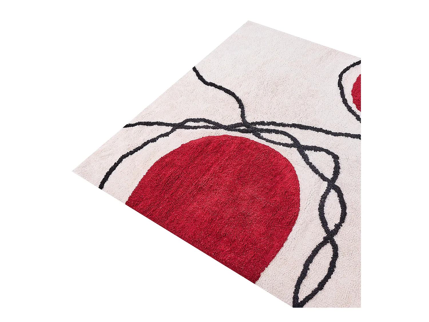 Tapis BOLAT Beige 160 x 230 cm Coton