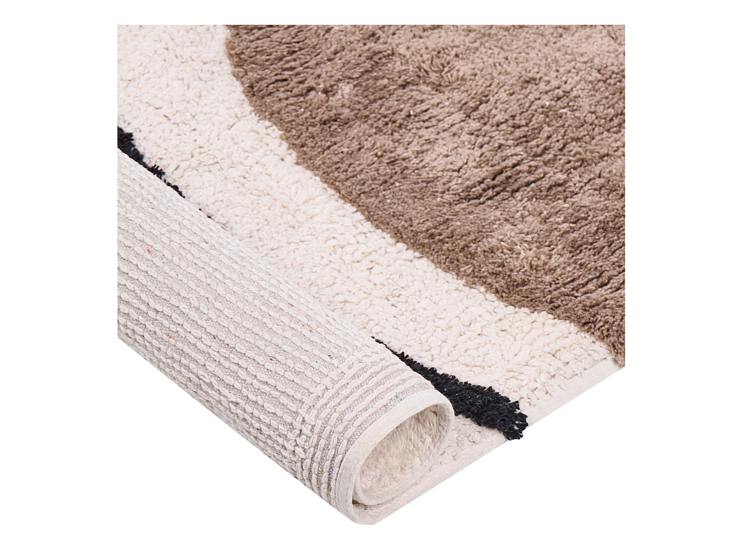 Tapis BOLAT Beige 160 x 230 cm Coton