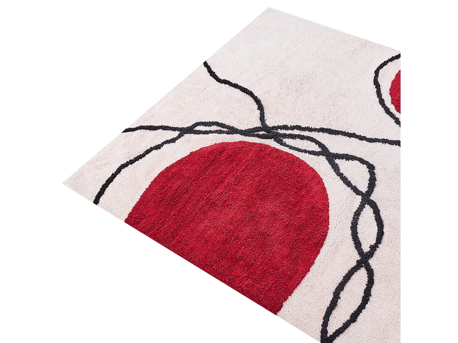 Tapis BOLAT Beige 160 x 230 cm Coton