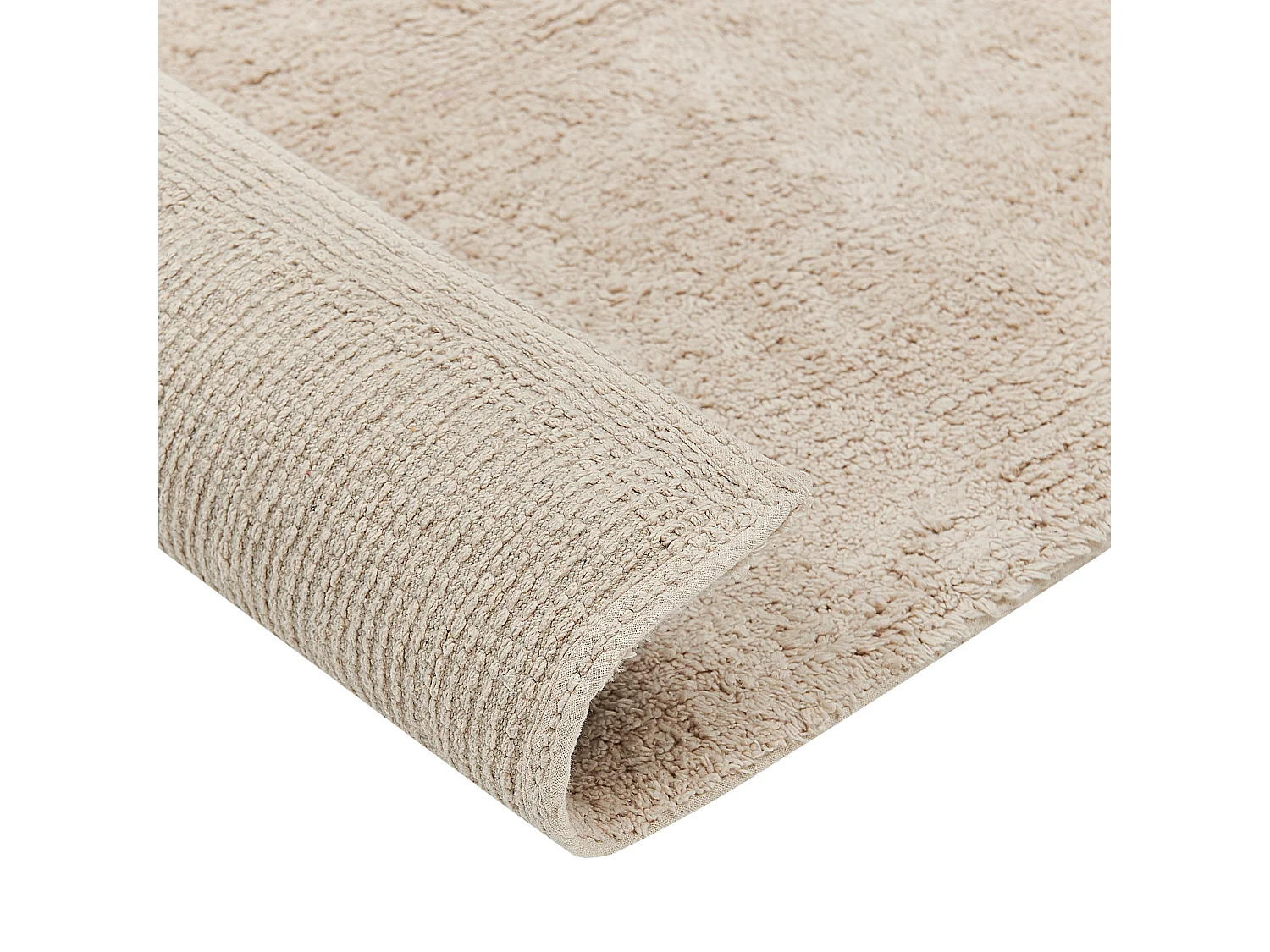 Tapis en coton beige et rouge 160 x 230 cm BOLAT